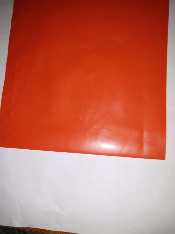 Orange plastic bag